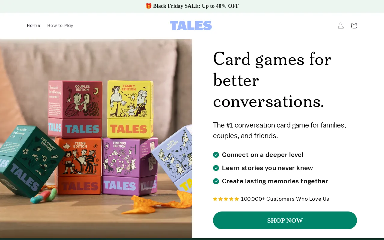 Tales.com screenshot