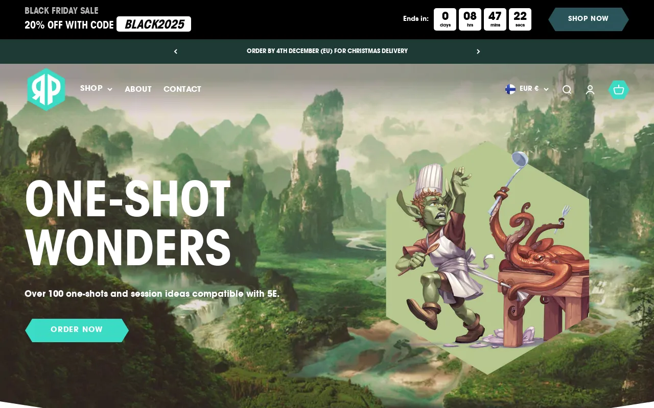 Roll & Play Press screenshot