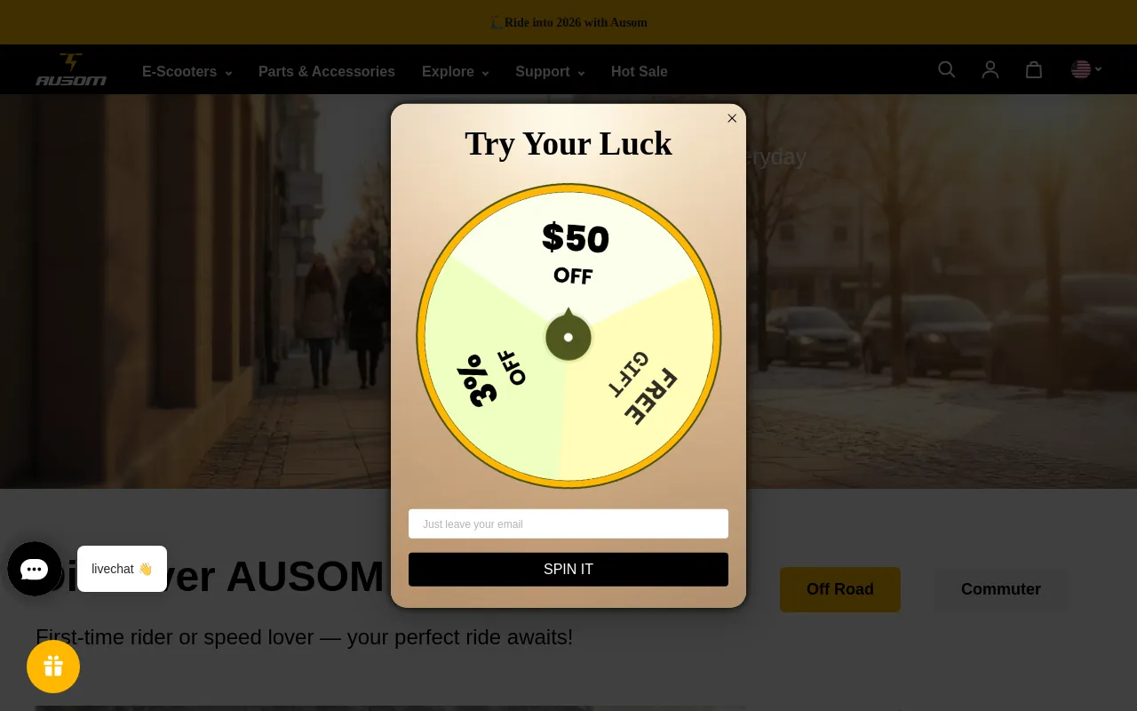 ausomstore.com screenshot