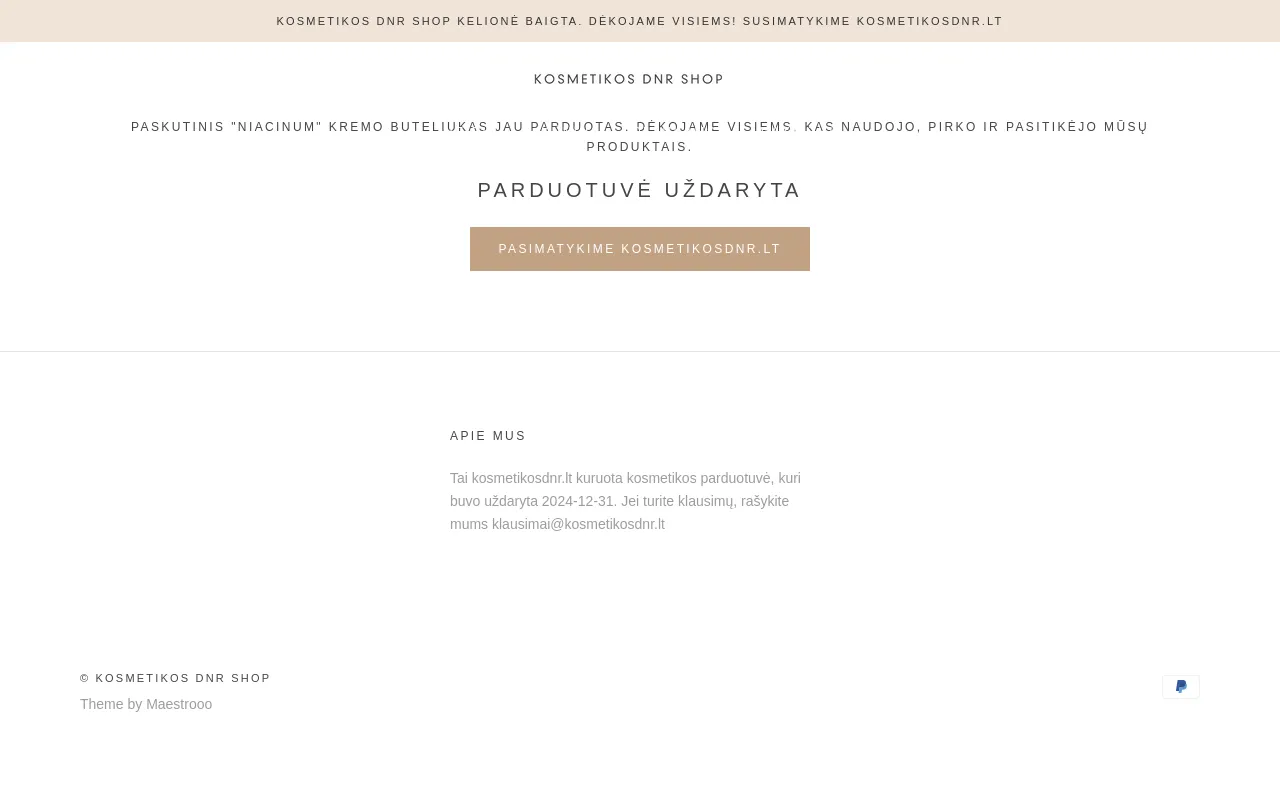 shop.kosmetikosdnr.lt screenshot
