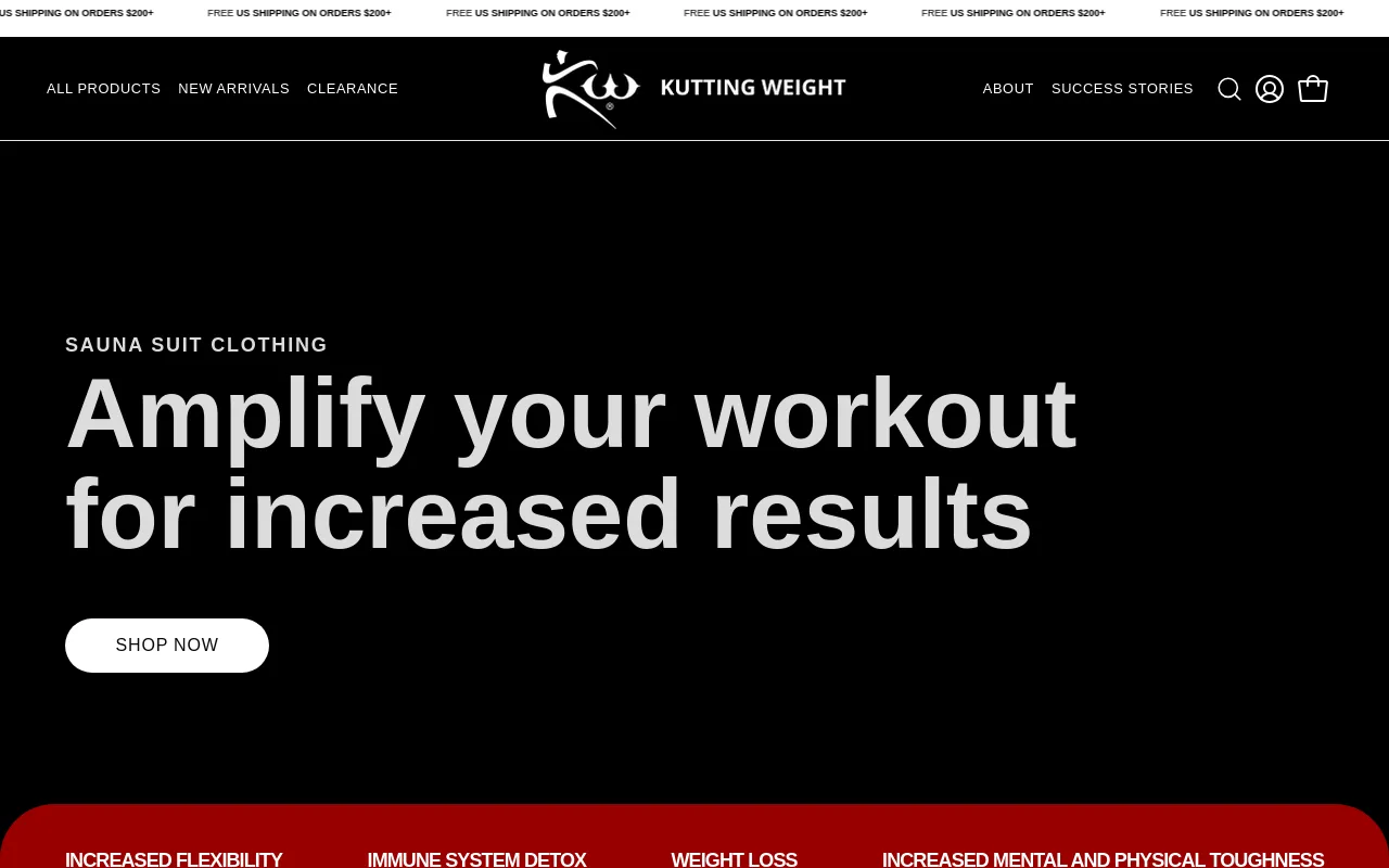 Kutting Weight Sauna Suits screenshot