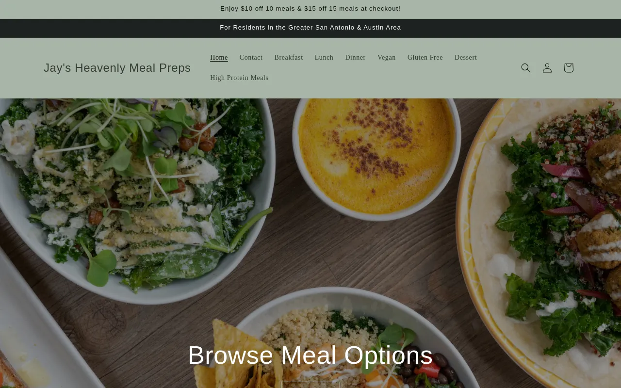 Jay's Heavenly Meal Preps screenshot
