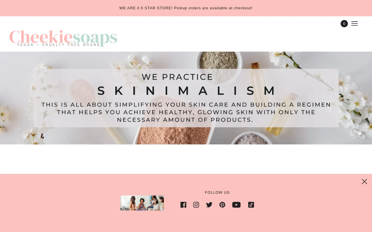 Cheekiesoaps screenshot