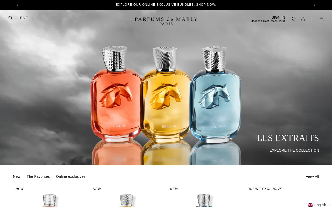 PARFUMS DE MARLY Paris screenshot