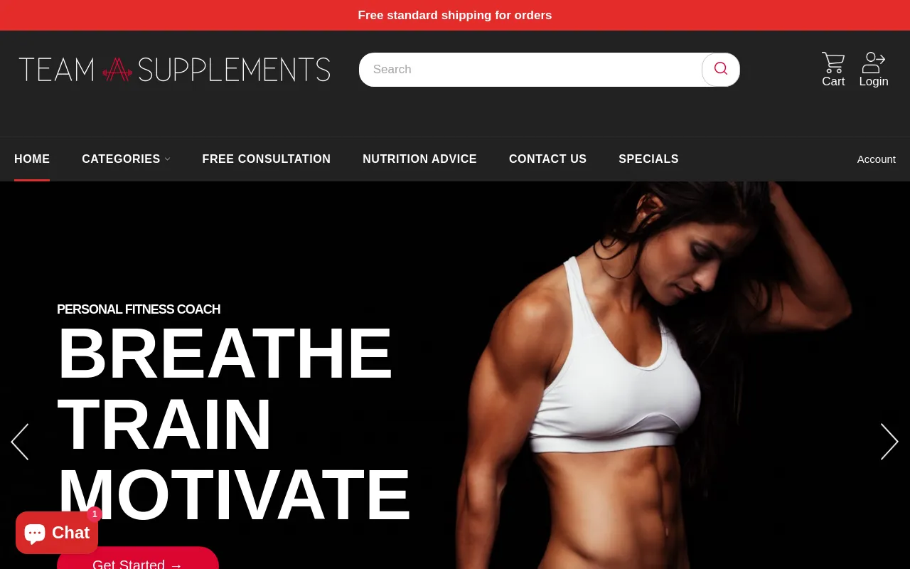 Team AA Supps screenshot