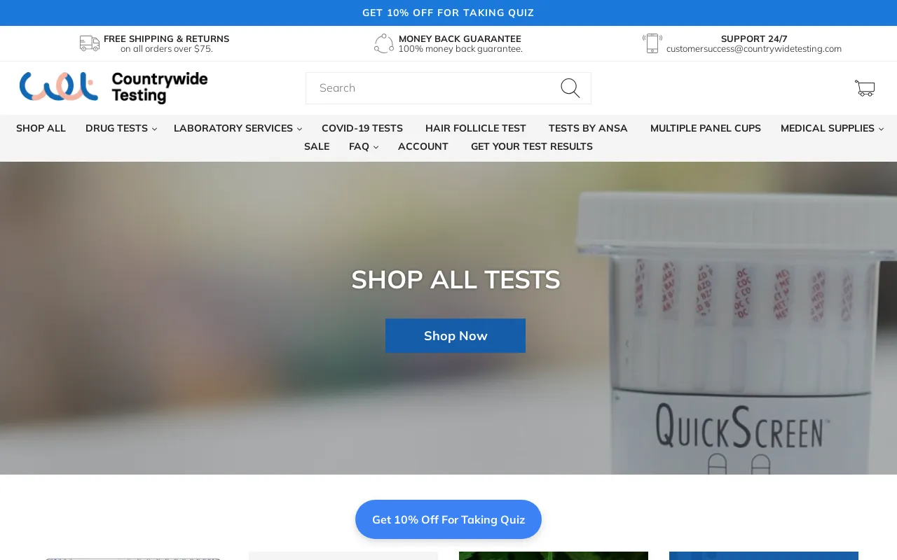 Countrywide Testing screenshot