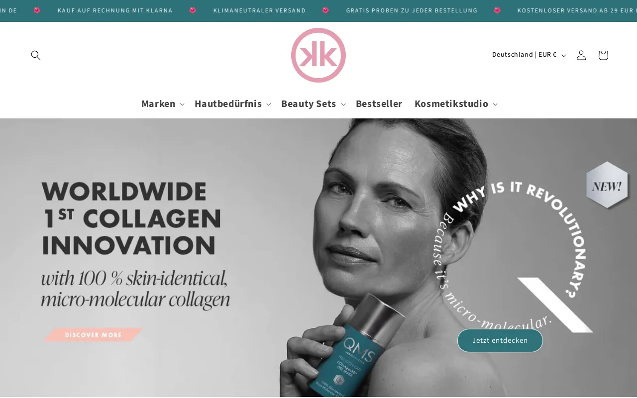 Kosmetik Kompetenz website screenshot