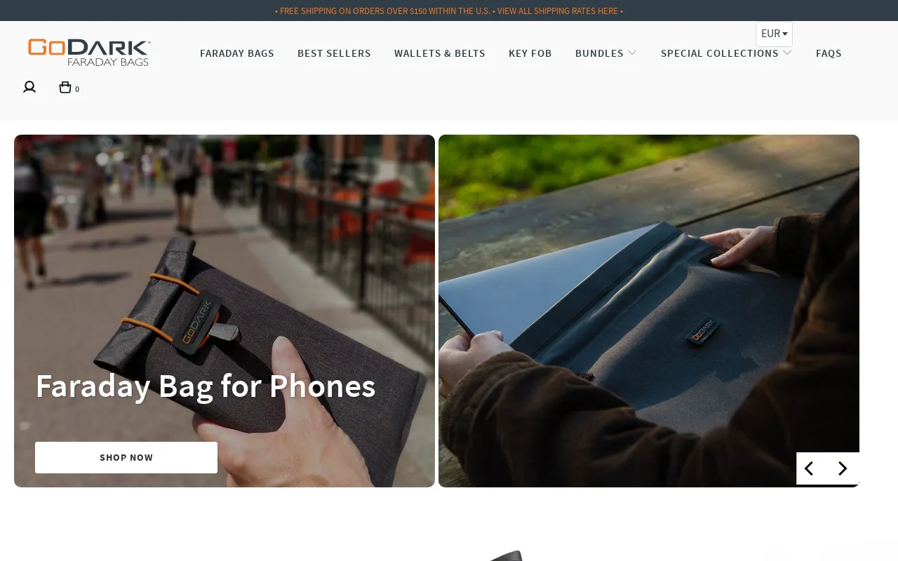 GoDark Bags screenshot