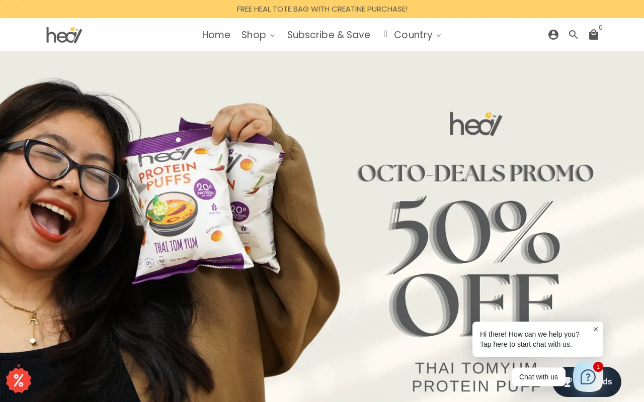 Heal Nutrition SG website screenshot