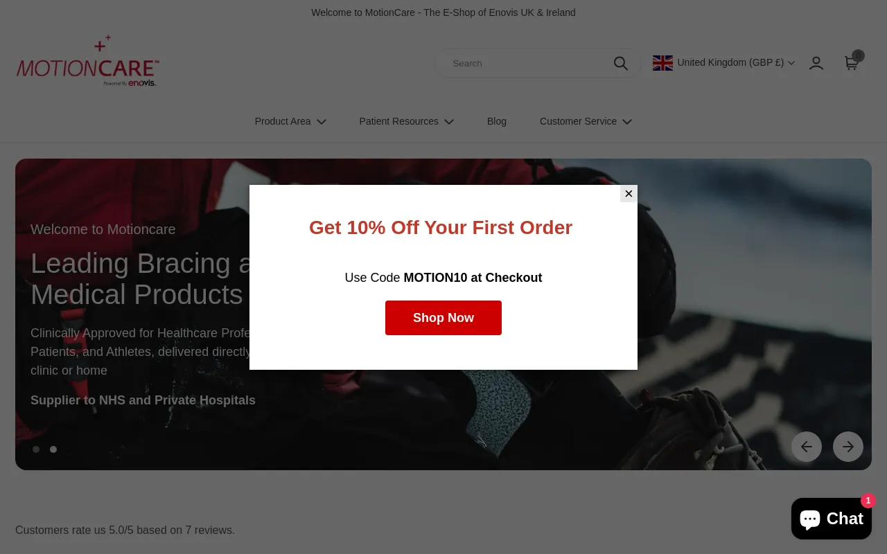 motioncare360.com screenshot