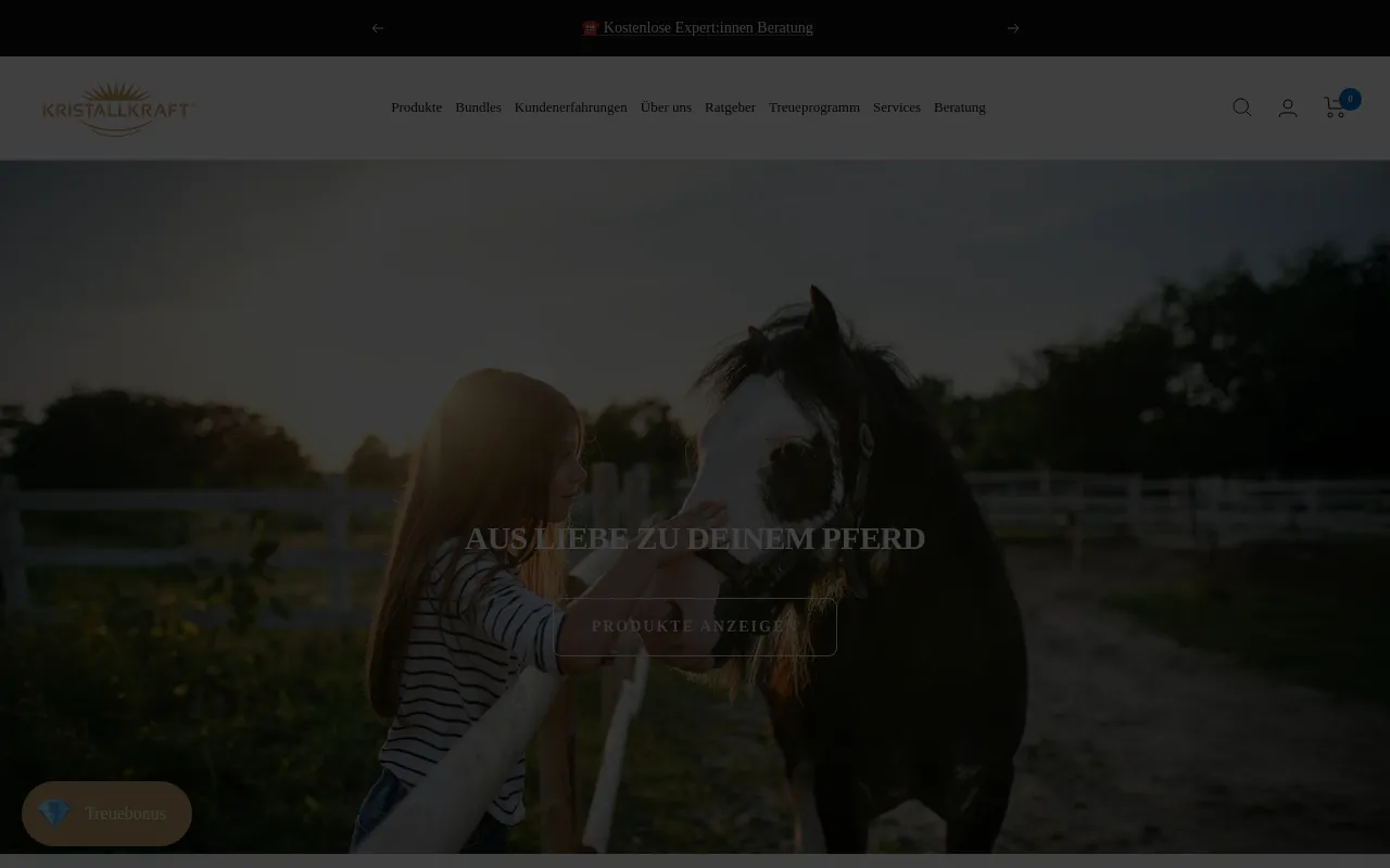 Kristallkraft Naturprodukte screenshot