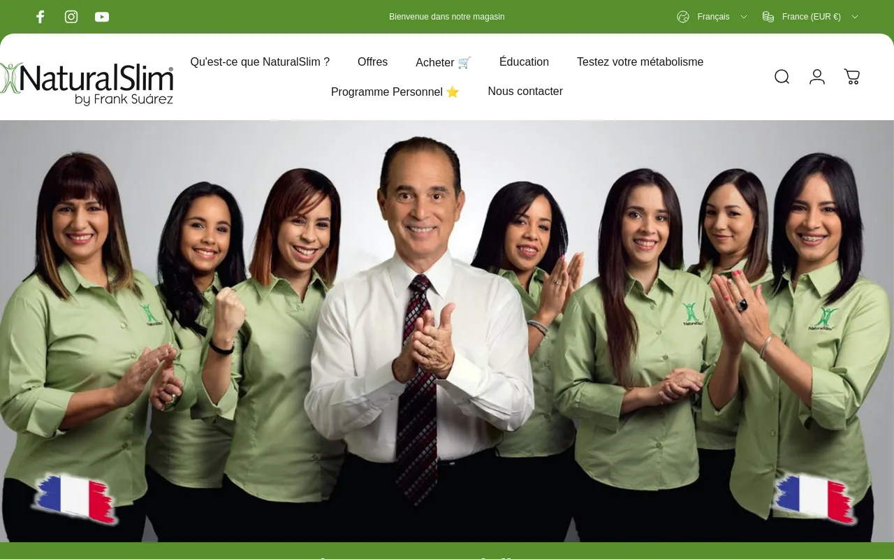 NaturalSlim Europe website screenshot