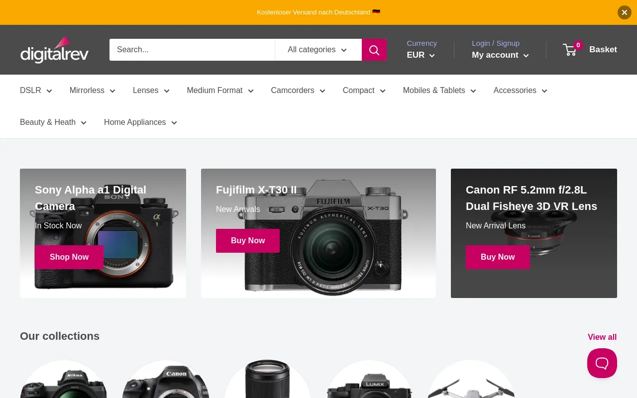 DigitalRev Store screenshot