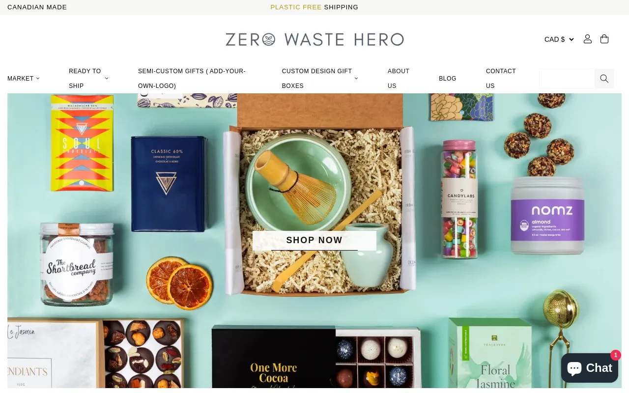 Zero Waste Hero website screenshot