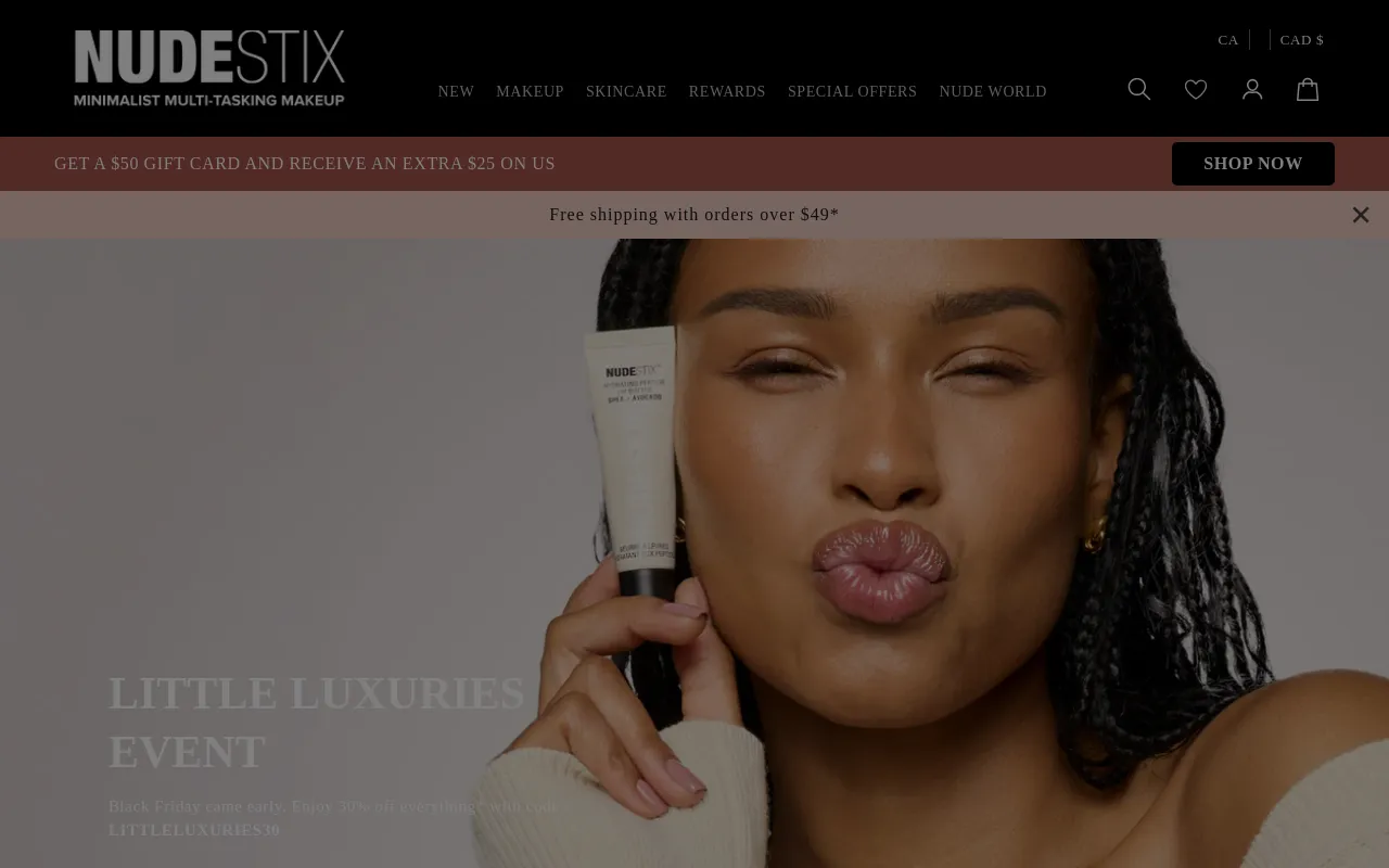 Nudestix Canada screenshot