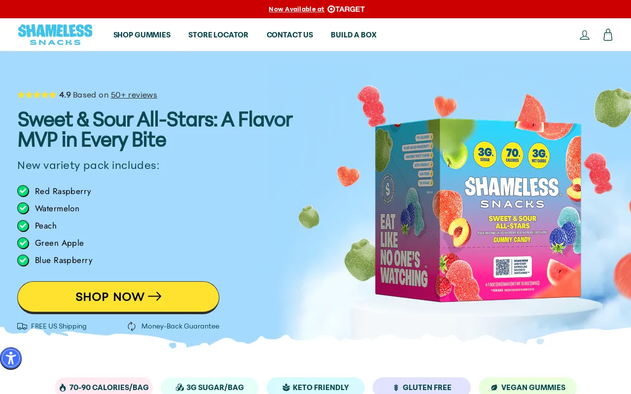 Shameless Snacks screenshot