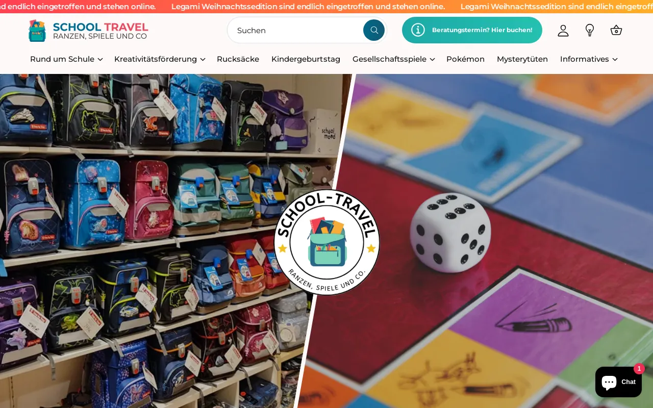 School Travel website screenshot