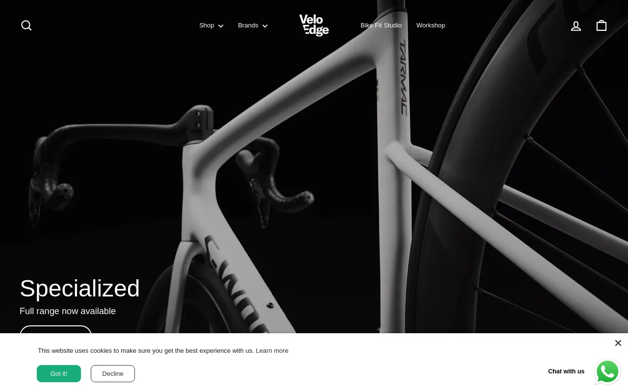 Velo Edge website screenshot