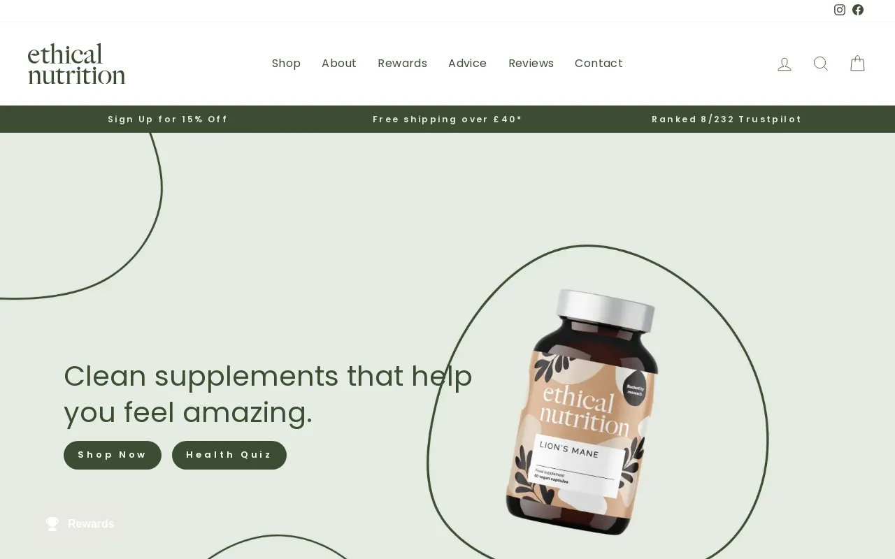 Ethical Nutrition screenshot