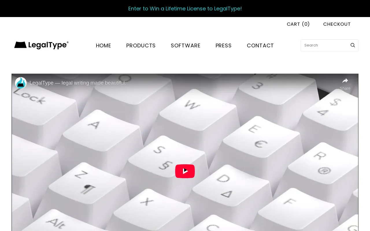 LegalType website screenshot