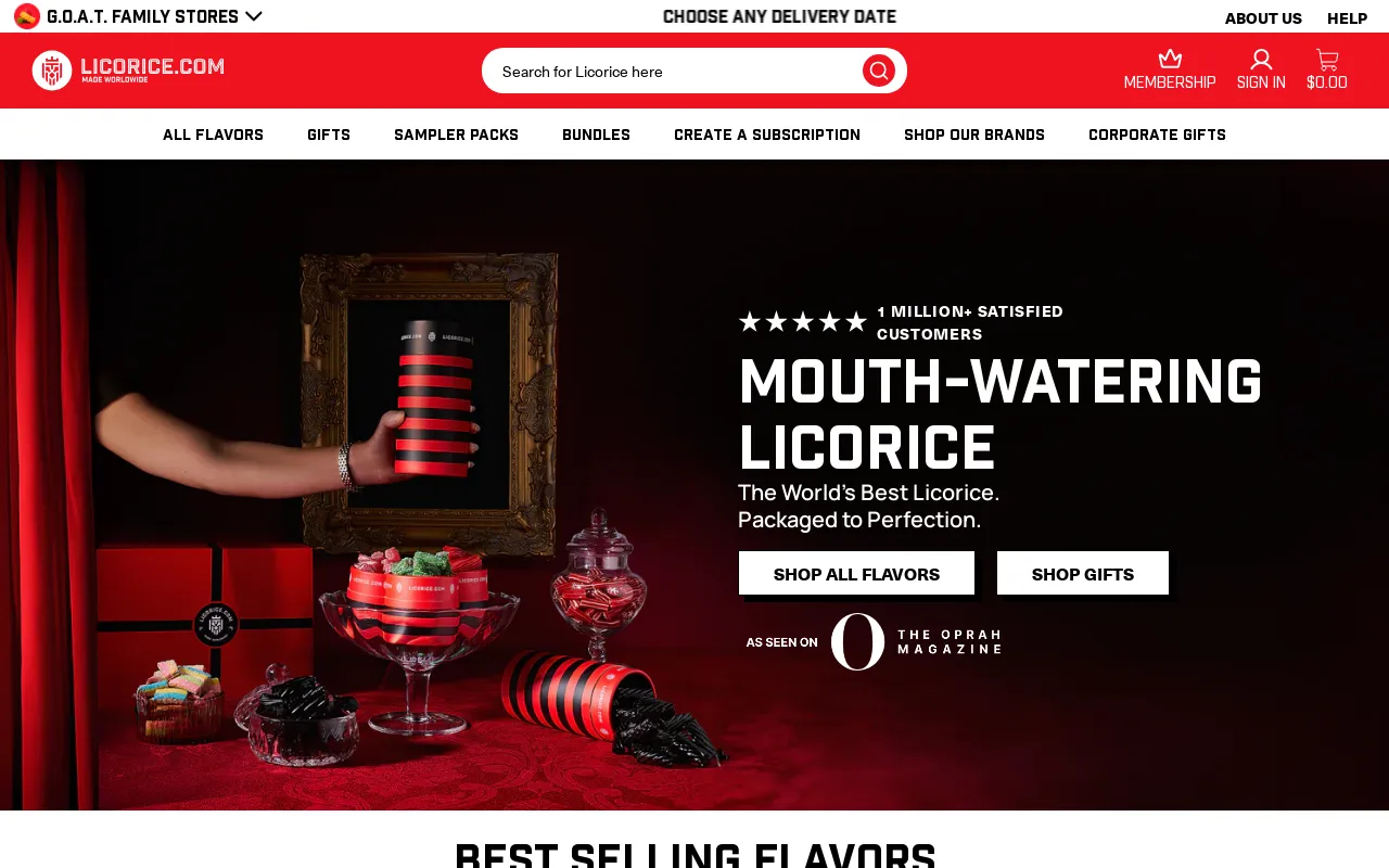 Licorice.com screenshot