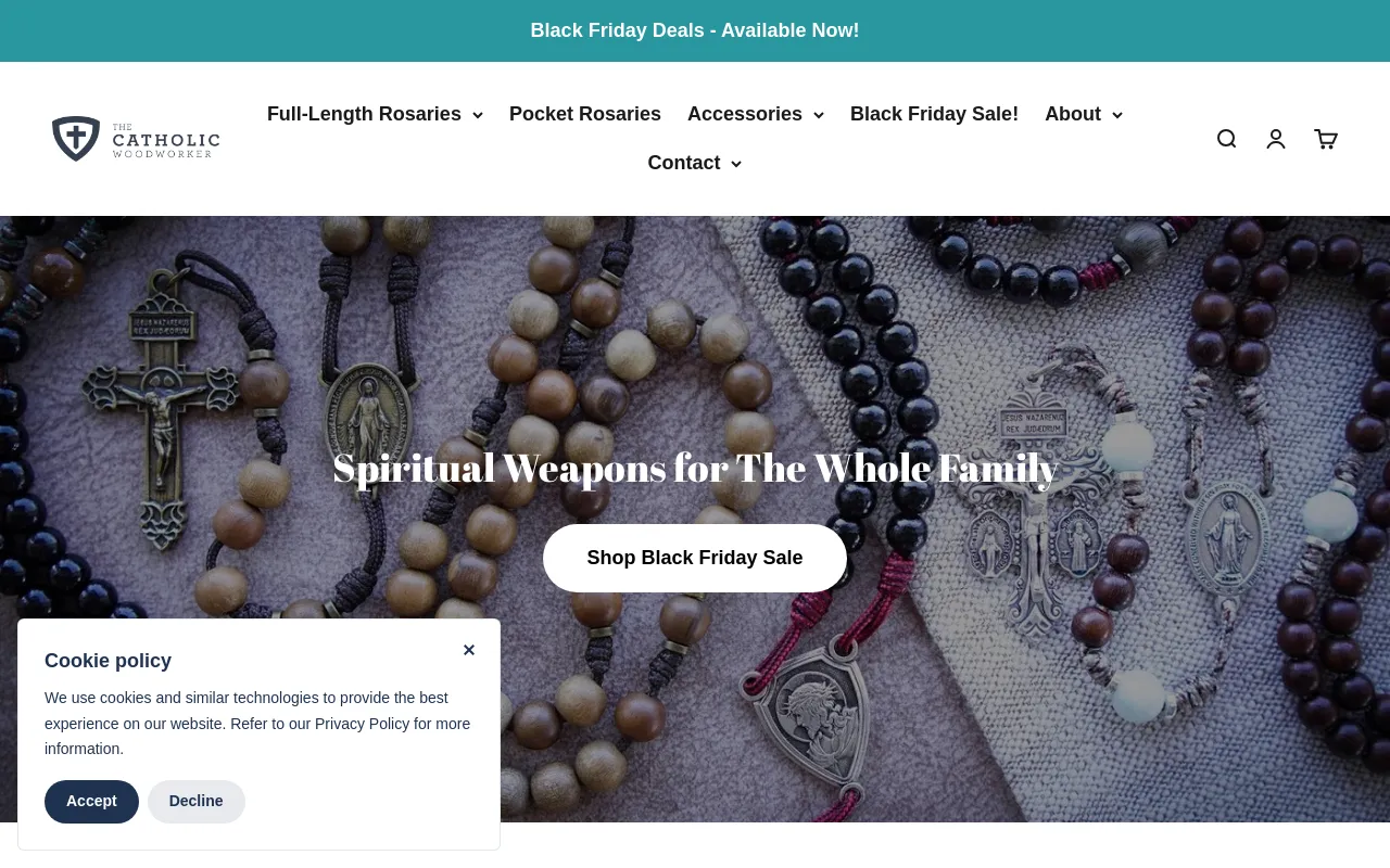 The Catholic Woodworker screenshot