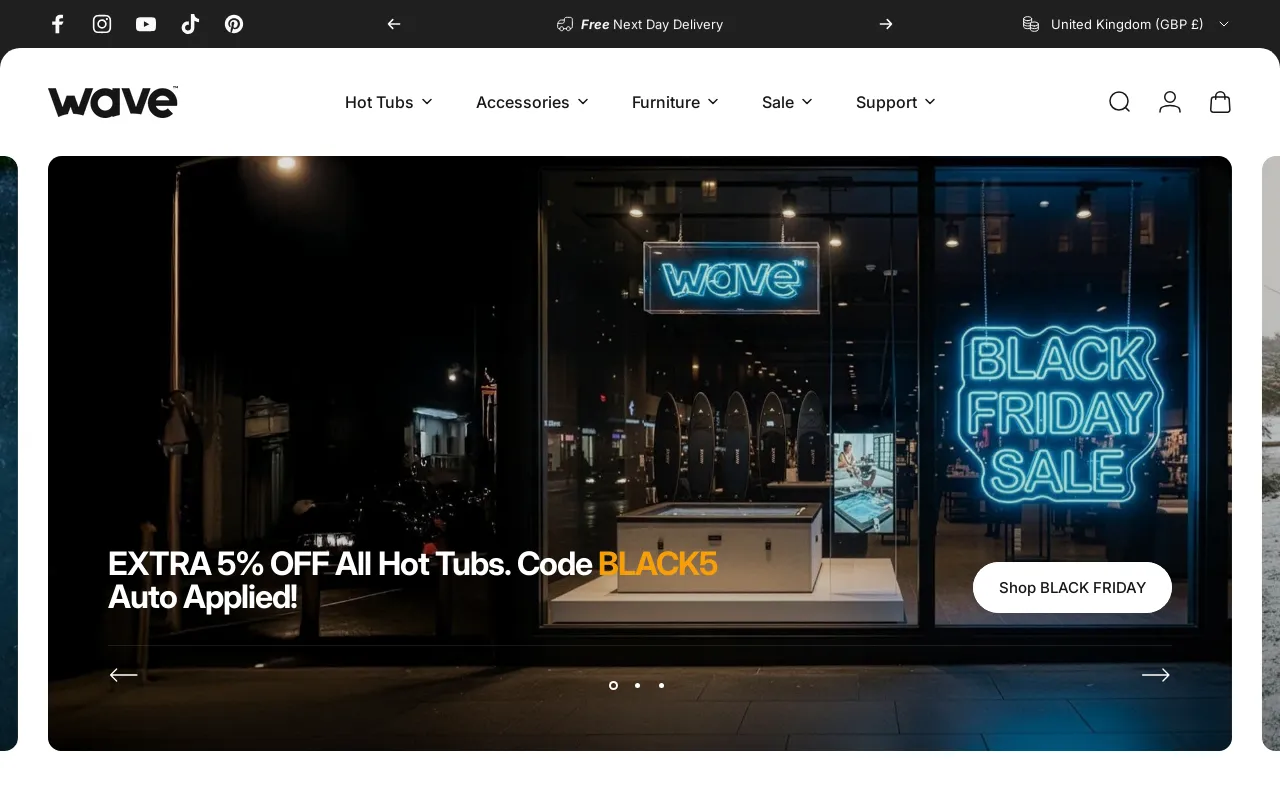 Wave Spas screenshot