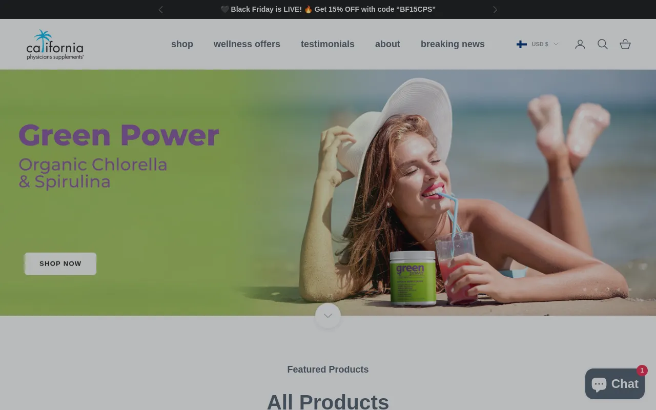 California Physicians Supplements screenshot