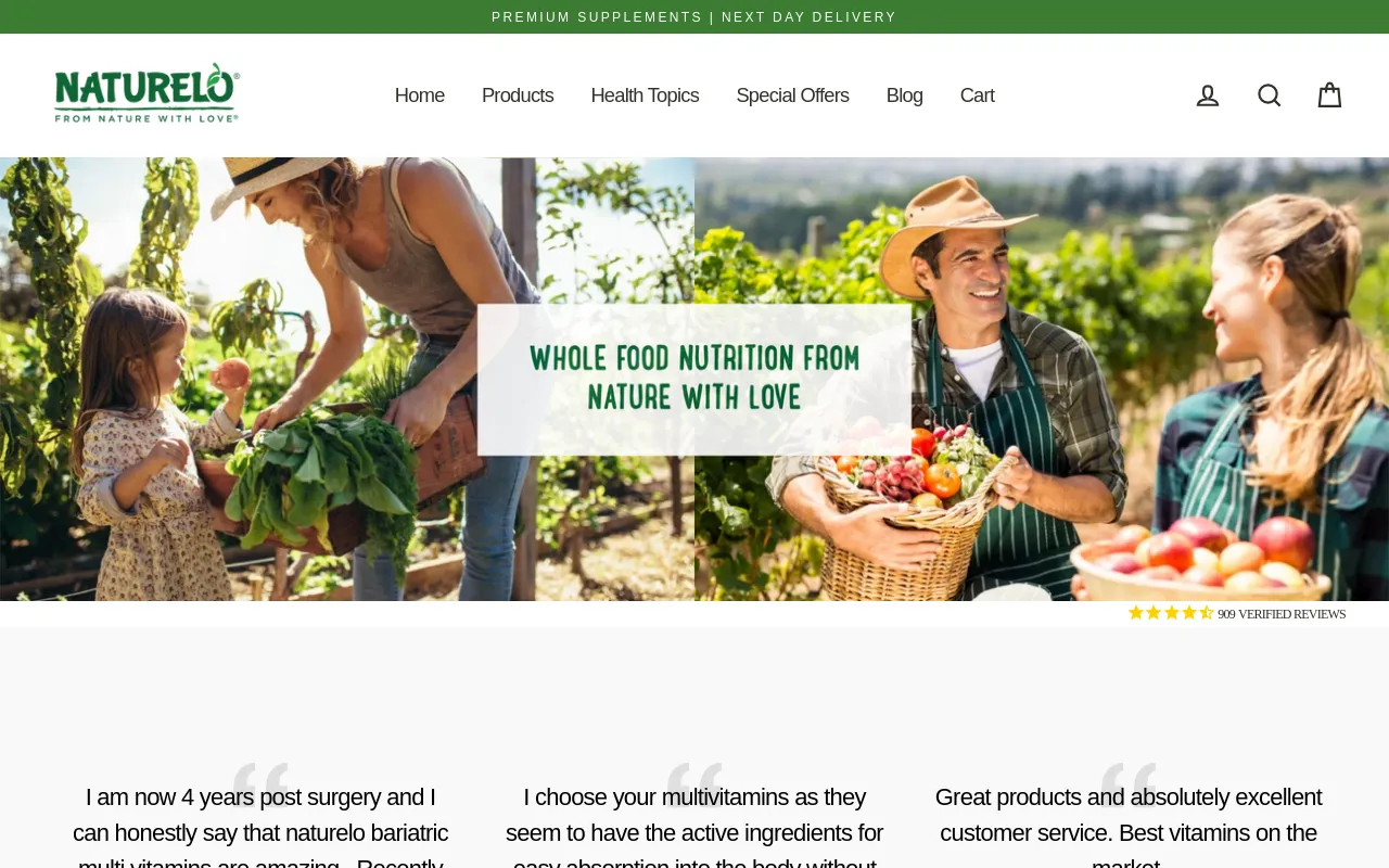 NATURELO UK screenshot