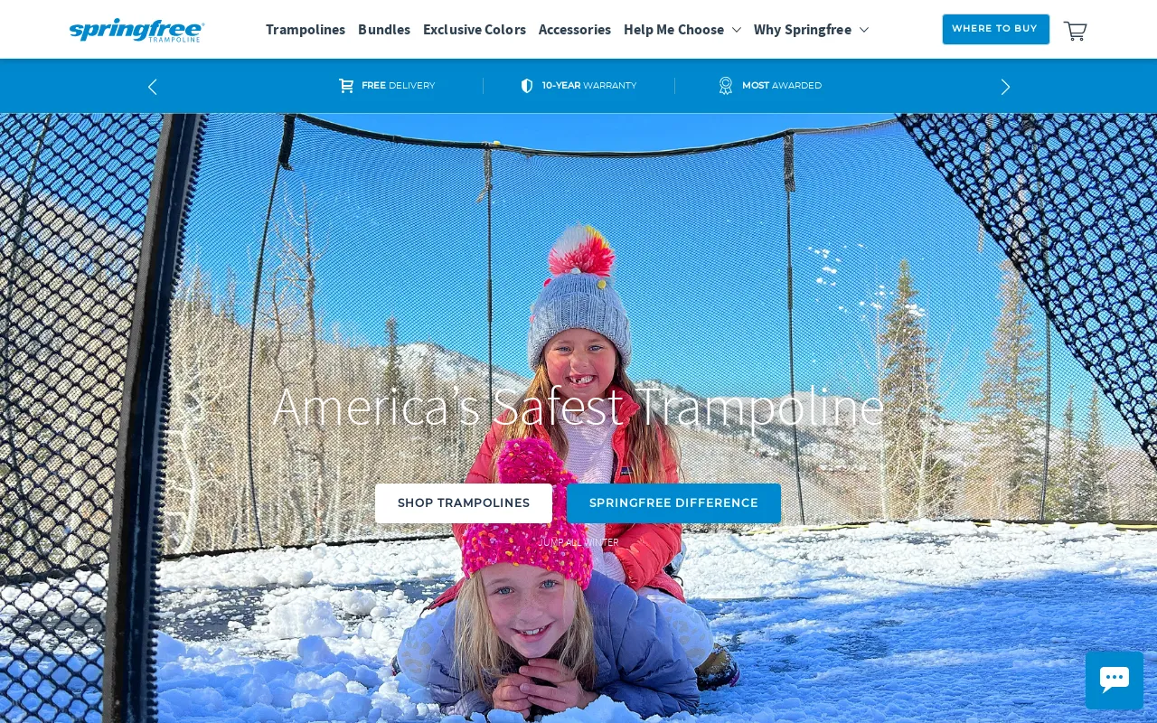 Springfree Trampoline USA screenshot