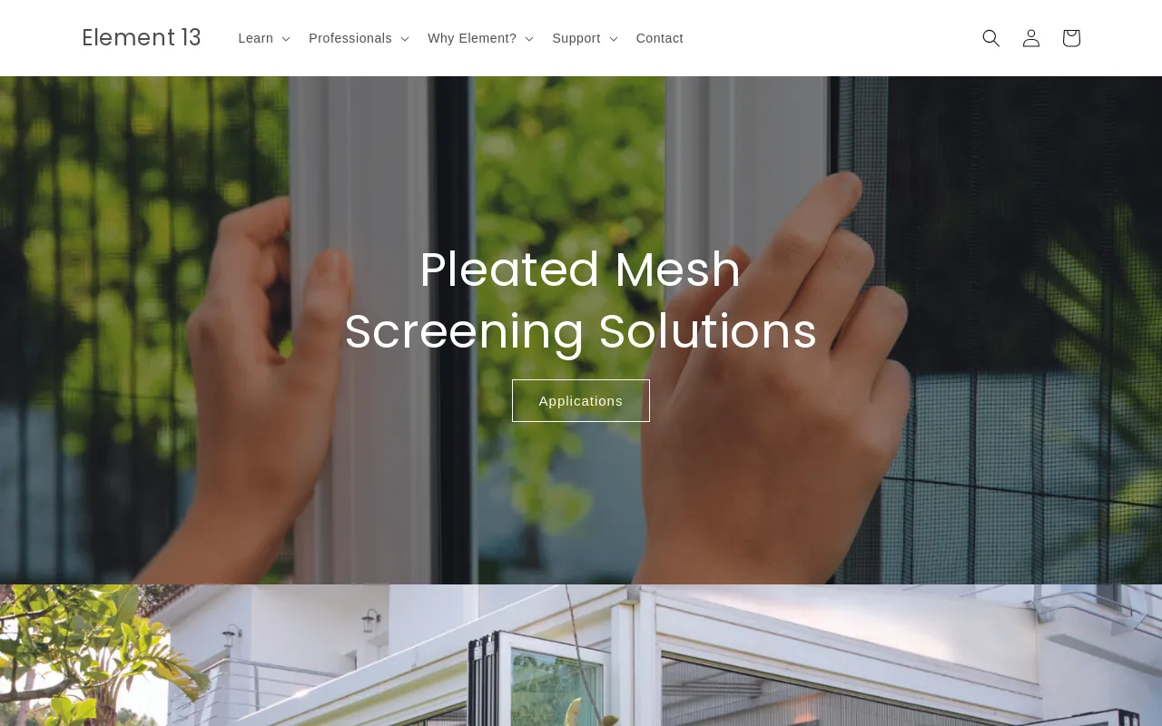 Element 13 website screenshot