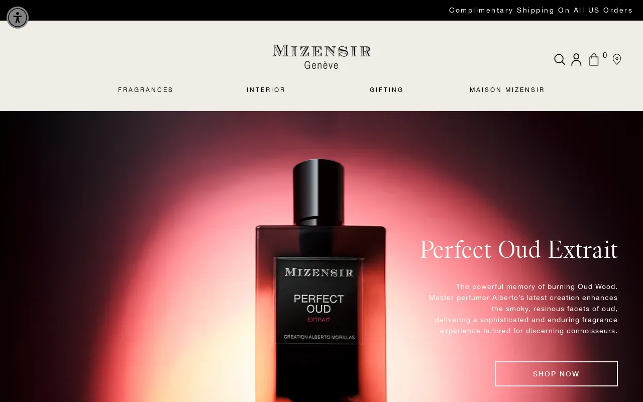 Mizensir Parfums screenshot