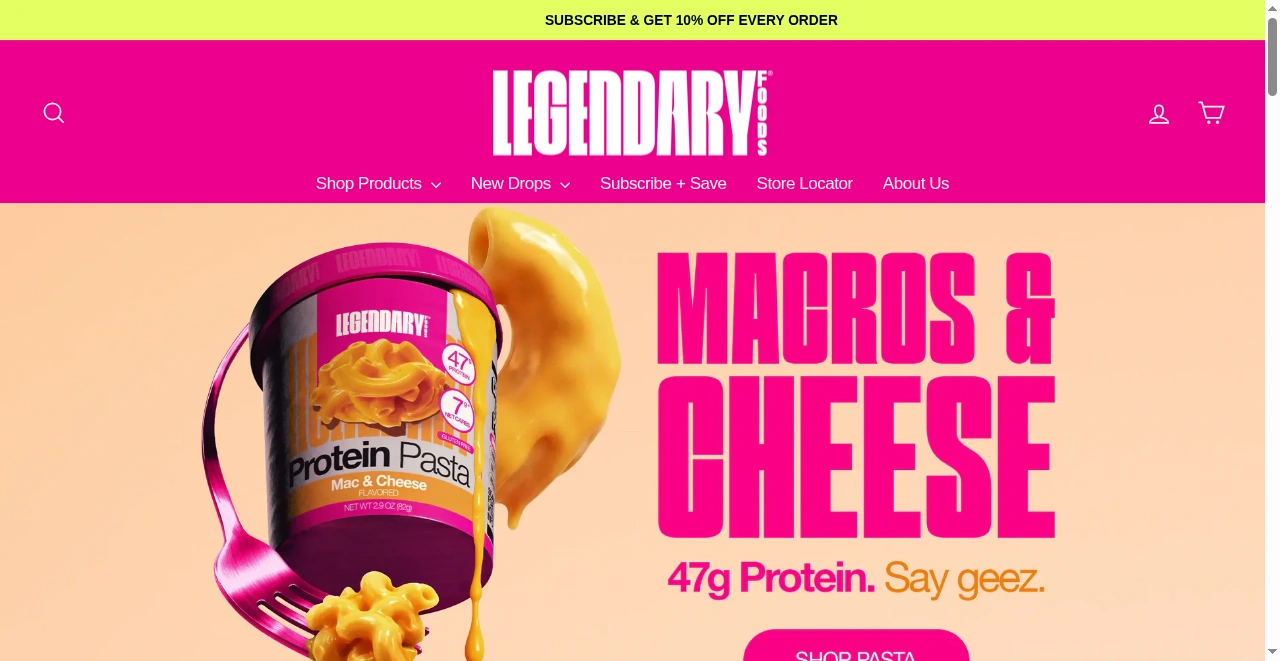 Legendary Foods screenshot