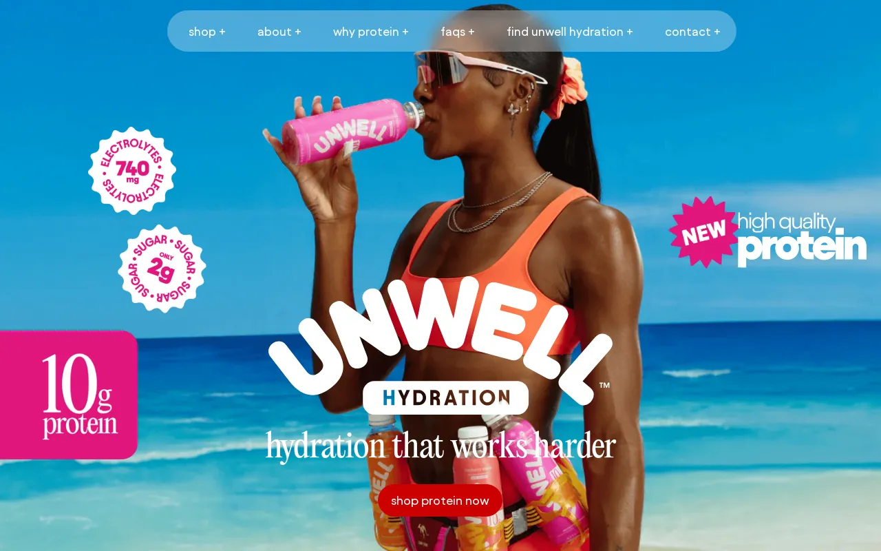 UNWELL BEVERAGES screenshot