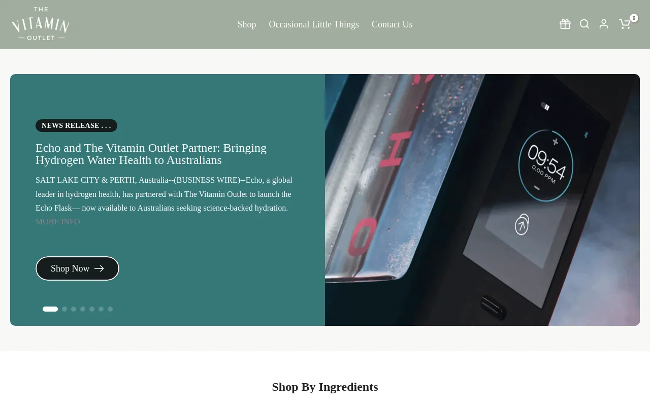 The Vitamin Outlet screenshot