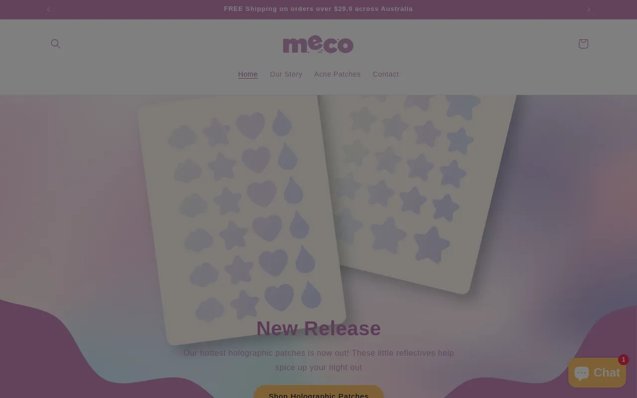 meco patches website screenshot