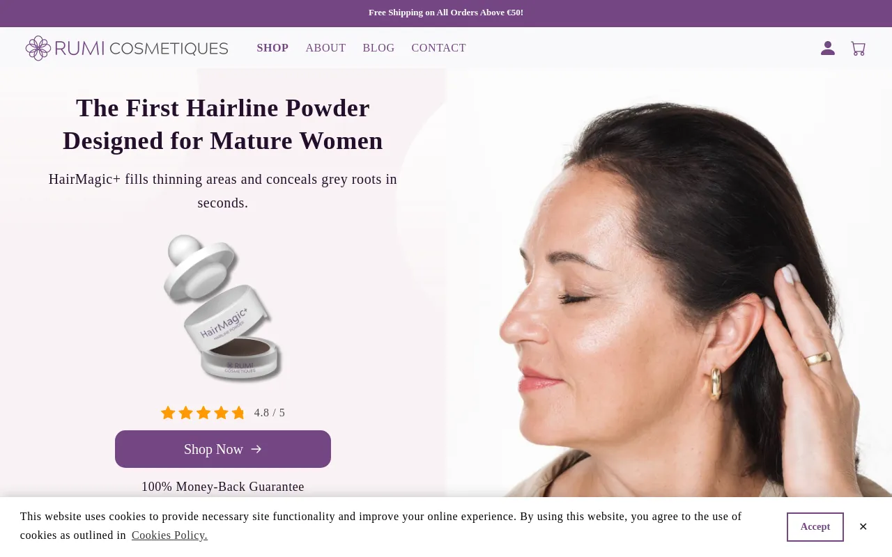 Rumi Cosmetiques screenshot