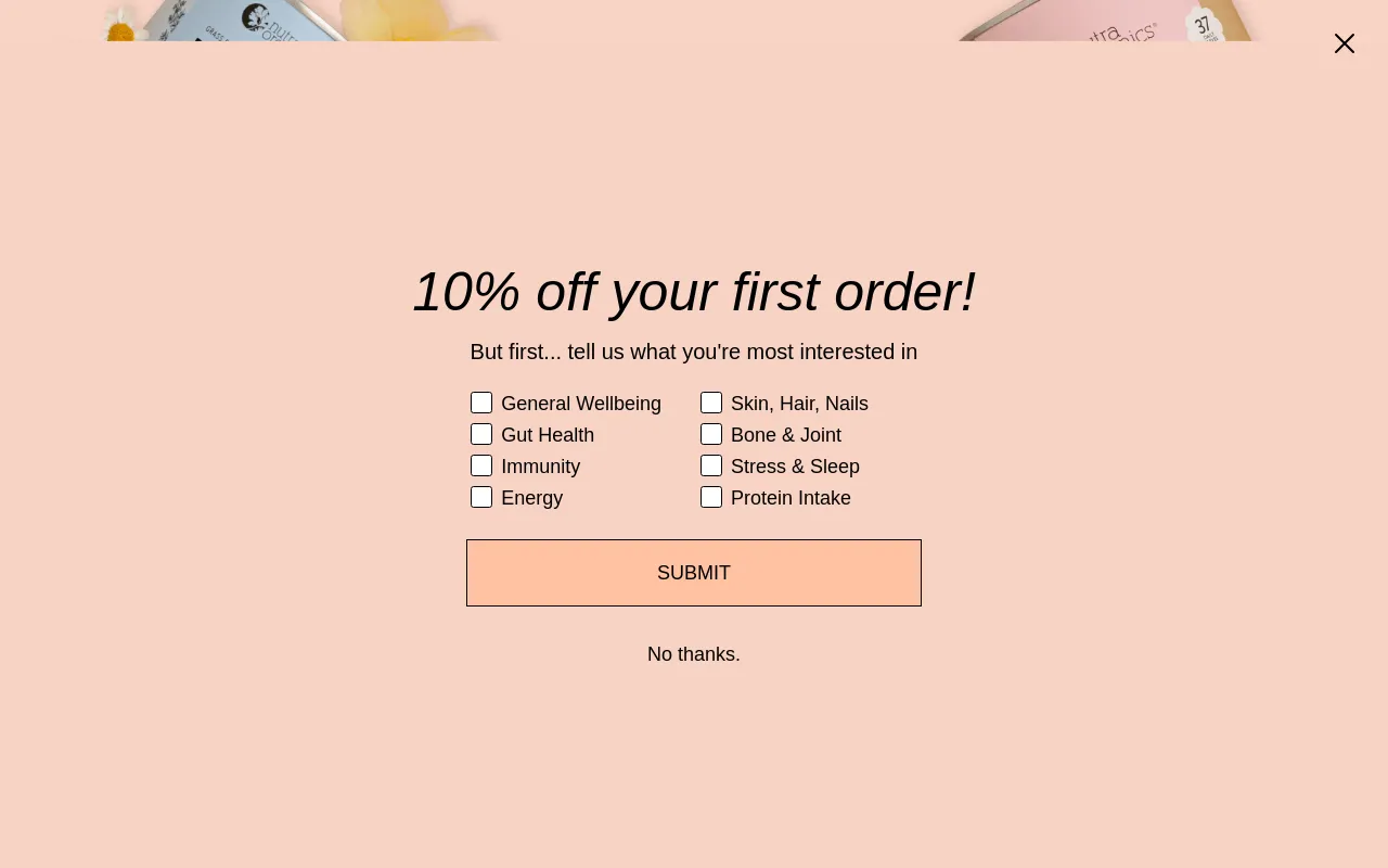 Nutra Organics screenshot