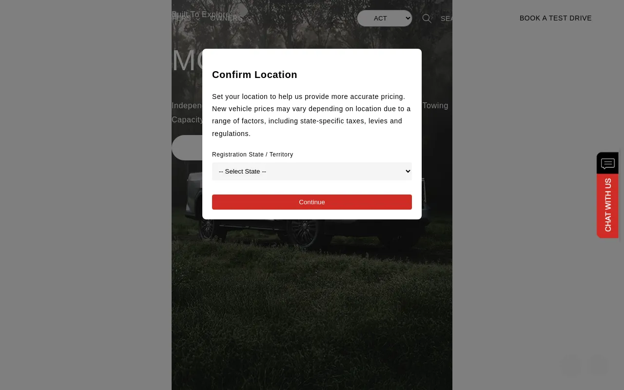 MG Australia screenshot