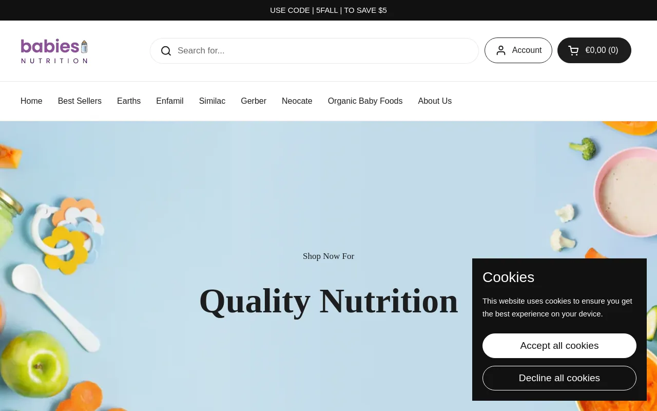 Babies Nutrition screenshot