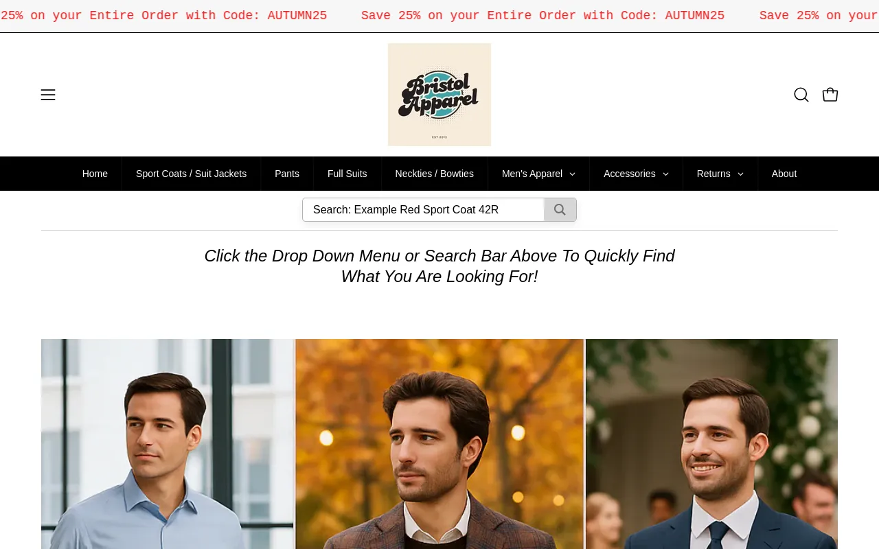 Bristol Apparel Co screenshot
