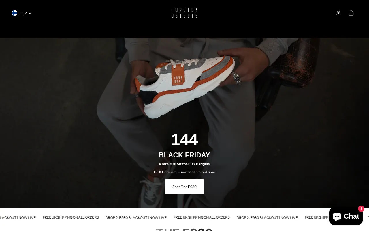 Foreign Objects website screenshot