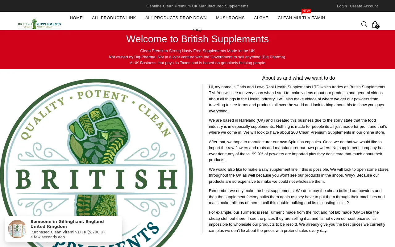British Supplements screenshot