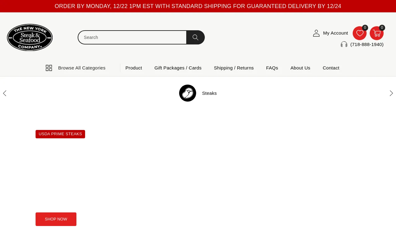 New York Steak & Seafood Co. screenshot