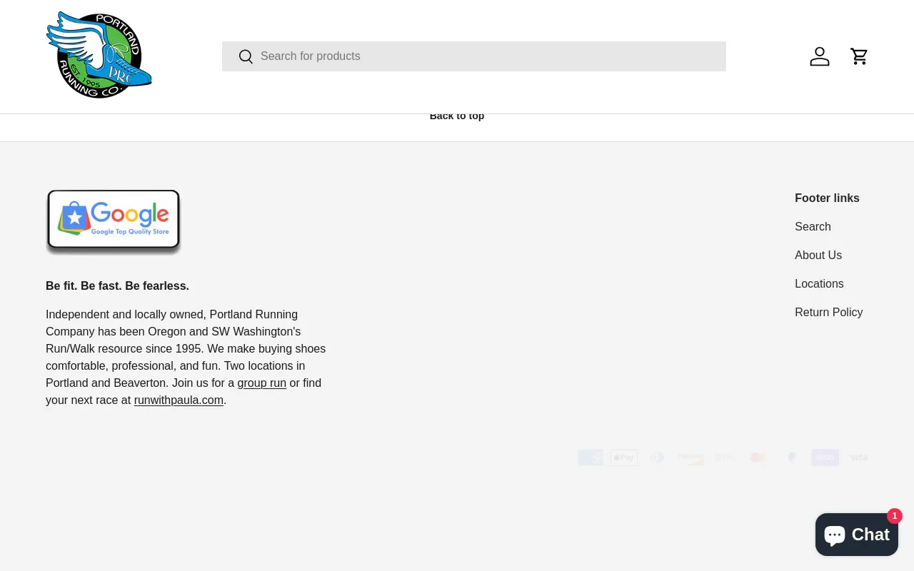 Portland Running Company screenshot