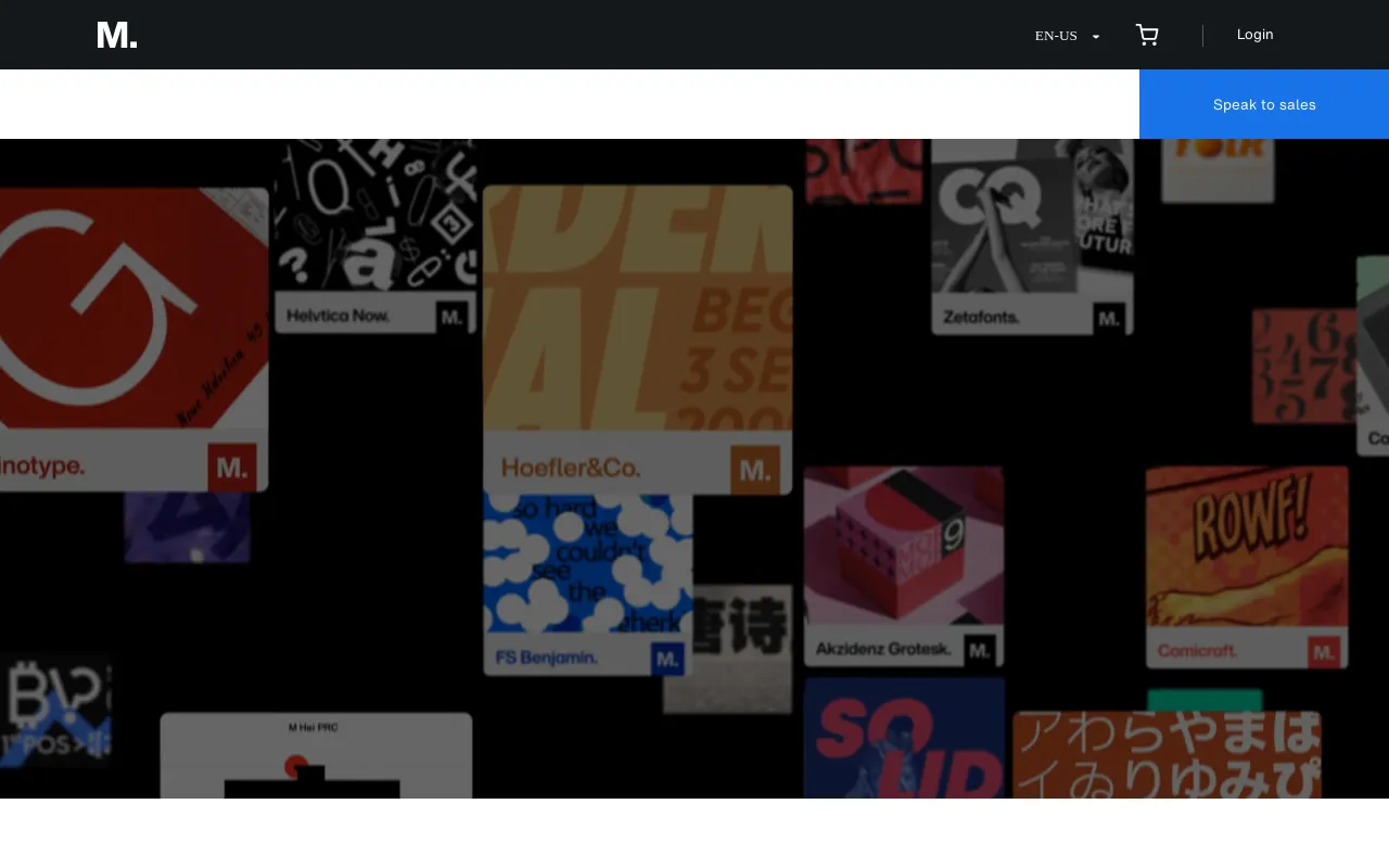 Monotype Fonts screenshot
