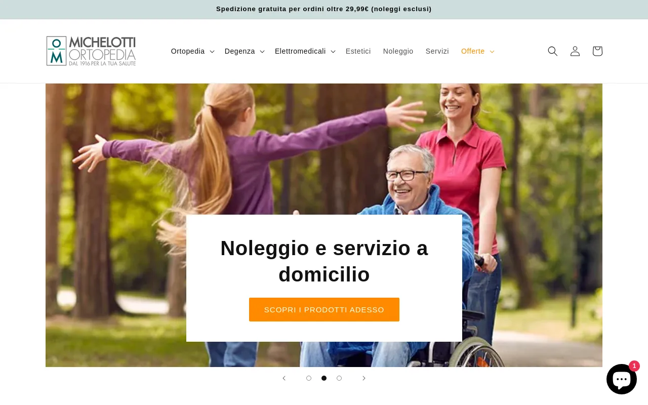 Michelotti Store screenshot