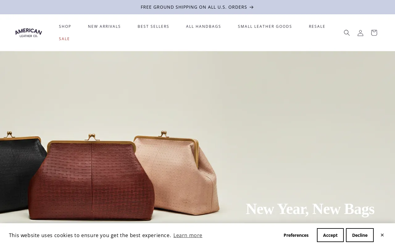 American Leather Co. screenshot