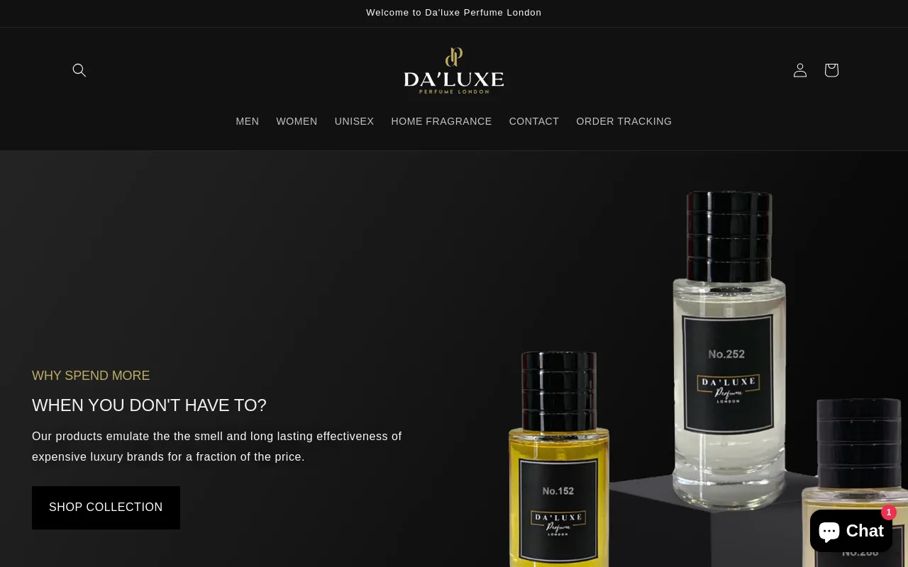 DA'LUXE - Perfume London screenshot