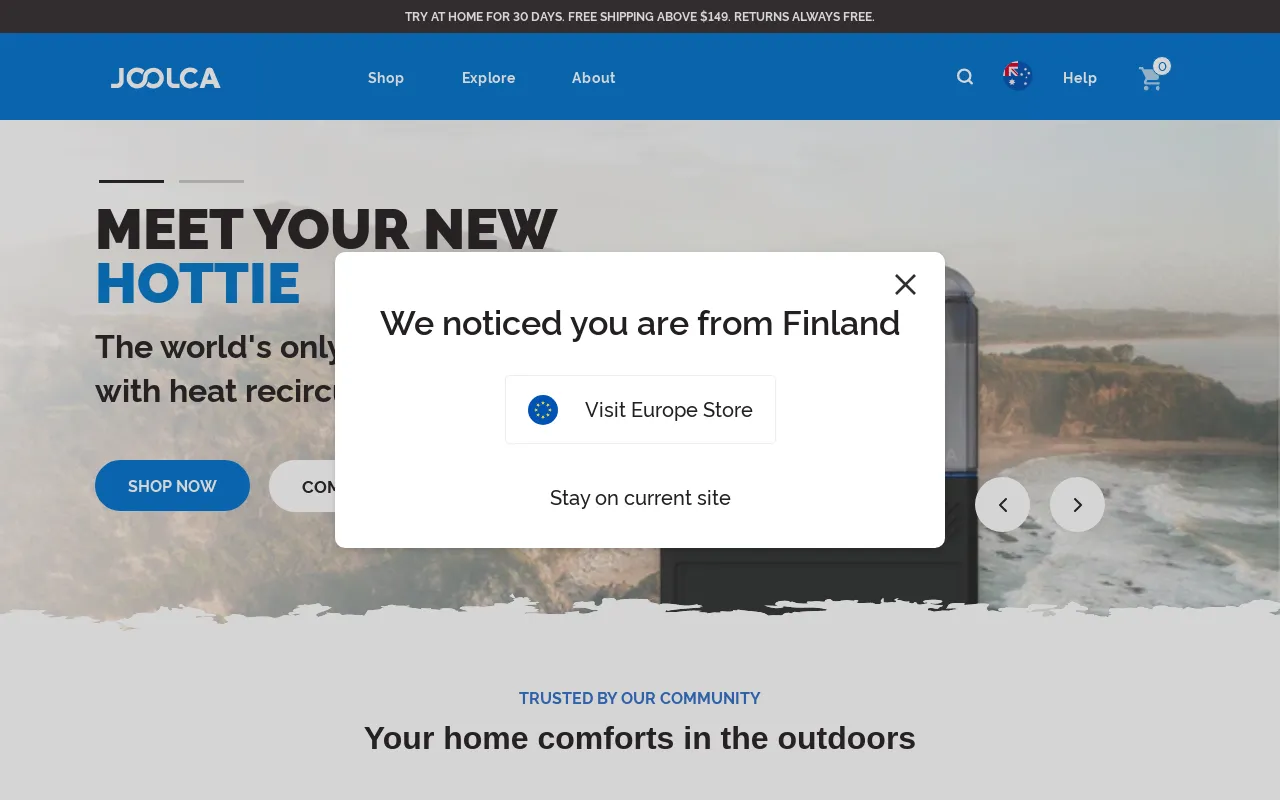 Joolca Australia screenshot